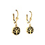 Gold earrings with tree of life 18 carat