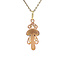 Mushroom pendant 12 karat