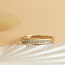 Gouden rijring met diamant 14 karaat