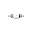 Weißgoldener Ring mit Perle und Diamant 14 kt
