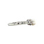 White gold ring with pearl and diamond 14 carat