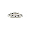White gold ring with pearl and diamond 14 kt