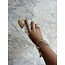 Gouden slagring met diamant 14 krt