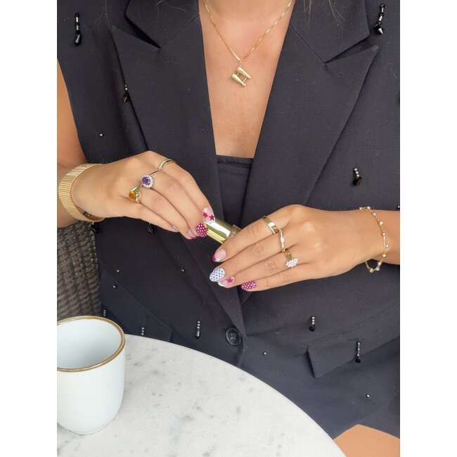 Gold binoculars pendant 14 carat