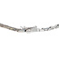 White gold necklace with opal pendant 50.5 cm 18 karat