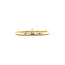 Gouden solitair ring met diamant 14 krt