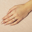 Witgouden solitair ring met diamant 14 krt