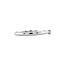 Witgouden solitair ring met diamant 14 krt