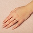 Gouden solitair ring met diamant 14 krt