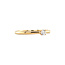 Gouden solitair ring met diamant 14 krt