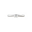 White gold solitaire ring with diamond 14 kt