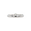 Weißgoldener Solitärring mit Diamant 14 kt