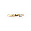 Gouden solitair ring met diamant 14 krt