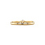 Gouden solitair ring met diamant 14 krt