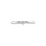 White gold solitaire ring with diamond 14 kt