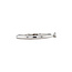 White gold solitaire ring with diamond 14 kt