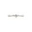 White gold solitaire ring with diamond 14 kt