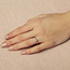 Weißgoldener Solitärring mit Diamant 14 kt