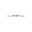 White gold solitaire ring with diamond 14 kt