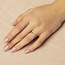 Gouden solitair ring met diamant 14 krt