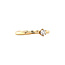 Gouden solitair ring met diamant 14 krt