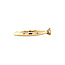 Gouden solitair ring met diamant 14 krt