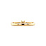 Gouden solitair ring met diamant 14 krt