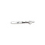 White gold solitaire ring with diamond 14 kt