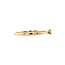 Gouden solitair ring met diamant 14 krt