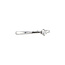 White gold solitaire ring with diamond 14 kt