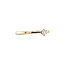 Geelgouden solitair ring met diamant 14 krt