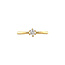 Geelgouden solitair ring met diamant 14 krt