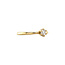 Geelgouden solitair ring met diamant 14 krt