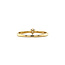 Geelgouden solitair ring met diamant 14 krt
