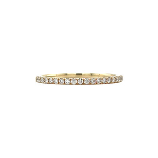 Gouden rijring met diamant 14 krt
