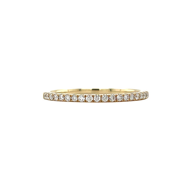 Goldener Ring mit Diamant 14 kt