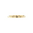 Gold row ring with diamond 14 kt