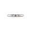 Witgouden rail ring met diamant 14 krt