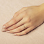 Gouden rail ring met diamant 14 krt