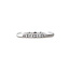 Witgouden rail ring met diamant 14 krt