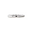 Witgouden rail ring met diamant 14 krt