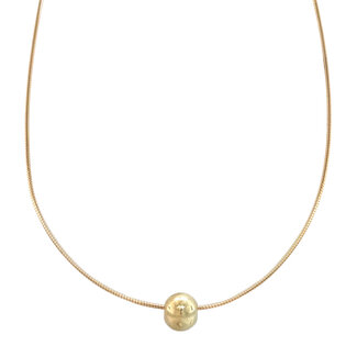 Gouden spang met hanger 42 cm