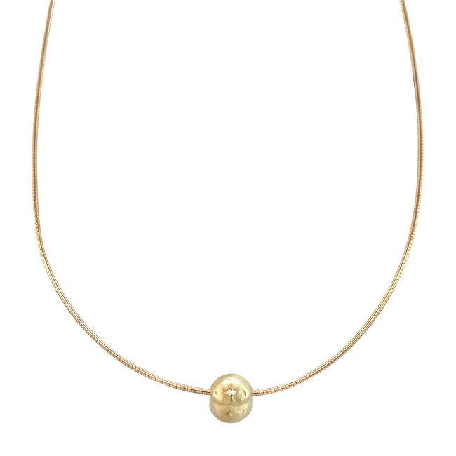 Goldene Halskette mit Anhänger 42 cm 14 Karat