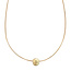 Golden necklace with pendant 42 cm 14 karat