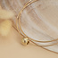 Golden necklace with pendant 42 cm 14 karat
