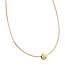 Golden necklace with pendant 42 cm 14 karat