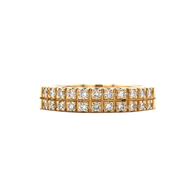 Gouden ring met diamant 18 karaat