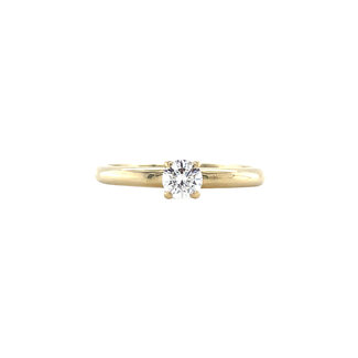 Gouden solitair ring van Blush