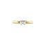 Golden solitaire ring from Blush 14 karat