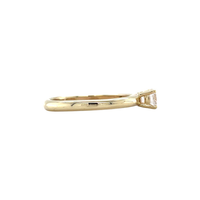 Golden solitaire ring from Blush 14 karat
